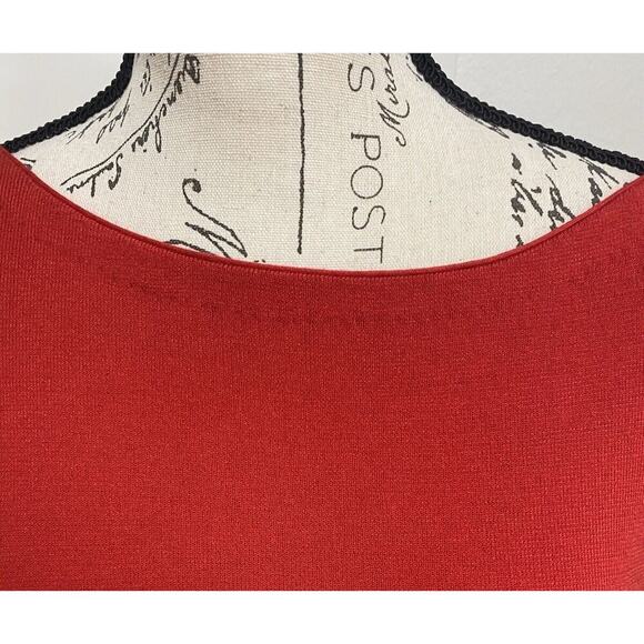 Alice & Olivia Sweater Womens Medium Red Open Back With Bows Holiday - Picture 4 of 16